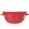 Orion Emaille-Schüssel retro emailliert ROT MIT WEISSEN Produktbild-Vorschau 2