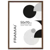 FRAMAI® Cadre photo 50x70 cm Marron MDF écologique avec Voir les images du produit 1