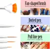 15 Pcs Nagel Pinsel, Nail Art pinselset, Acryl Nagel Kunst Produktbild-Vorschau 7