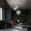 LED Hängeleuchte, 3-Flammig, Glas Kugeln, Chrom, D 51 cm Produktbild-Vorschau 8