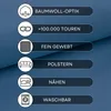 novely® HANAU UNI - Polsterstoff in Baumwoll-Optik - Produktbild-Vorschau 4