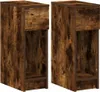 Two identical wooden nightstands are shown side-by-side against a white background. Náhled obrázku produktu