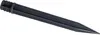 A black plastic garden stake with a pointed end and a ribbed top. Produktbild-Vorschau