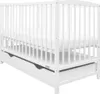 Dětská postýlka se šuplíkem New Baby LILLY bílá Náhled obrázku produktu 1