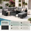 tectake® Ratanový lounge Barletta pro 6 až 8 osob, odolný Náhled obrázku produktu 2