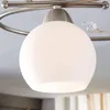 Lindby Deckenlampe Svean, 3fl, nickel/weiß, Glas, Länge Produktbild-Vorschau 5