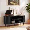Meuble TV BEALIFE, 145x40x55 cm, avec 2 volets roulants | Voir les images du produit 9