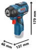Bosch 06019E0102 Bosch GDS 12V-115 Akku-Schlagschrauber Productafbeelding-voorbeeld 3
