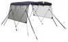 vidaXL 3-Bow Bimini-Top avec panneaux latéraux en maille Voir les images du produit 1