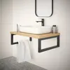 2x sossai Stahl Waschtischkonsole 40 cm, schwarzmatt für Produktbild-Vorschau 3