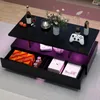 Puluomis Couchtisch mit Schublade, RGB Lichtleiste mit App Produktbild-Vorschau 2