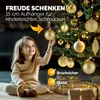 CASARIA® Weihnachtskugeln 103er Set Christbaumkugeln Produktbild-Vorschau 4