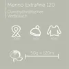 Diagrams showing yarn consumption for different items and yarn length per weight. Produktbild-Vorschau