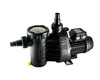 A black water pump with a clear lid on a white background. Produktbild-Vorschau