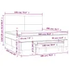 Boxspringbett mit Matratze Dunkelbraun 180x200 cm Stoff Produktbild-Vorschau 8