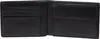 An open black leather wallet showing card slots and a coin pocket. Produktbild-Vorschau