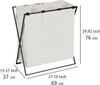 WENKO Wäschesammler Mod. Trio XL Beige, mit drei Fächern Produktbild-Vorschau 4