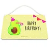 Mr. & Mrs. Panda Schild Avocado Geburtstag DIN A4 - Gelb Produktbild-Vorschau 3