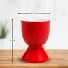 Eierbecher 4er Set, Ø 5x7 cm, in Rot aus Keramik Produktbild-Vorschau 2