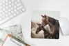 MuchoWow® Mauspad Mousepad Pferde - Natur - Braun 20x20 cm Produktbild-Vorschau 5