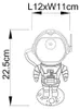 Lampe de table LED RGB pour enfants, astronaute gris, H 22 Voir les images du produit 15