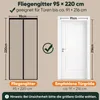 Sekey Fliegengitter Balkontür mit Magnet Insektenschutz Tür Produktbild-Vorschau 6