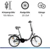 Zündapp ZF40 20 Zoll Klapprad Klappfahrrad Faltrad StVZO Produktbild-Vorschau 3