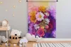 MuchoWow® Wandteppich Wandbehang Blumen - Impressionismus - Produktbild-Vorschau 4
