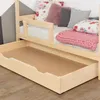 Under Bed Wooden Drawer with two cutouts BUDDY on Wheels - Produktbild-Vorschau 3
