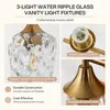Tribesigns 3-Licht Badezimmer-Wandleuchte Gold, Moderne Produktbild-Vorschau 6