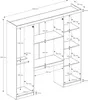 Bettüberbau mit 6 Türen, Kleiderschrank & Stauraum - L. 200 Produktbild-Vorschau 6