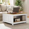 A coffee table in a living room setting with a couch and plant in the background. Anteprima dell’immagine prodotto