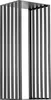 A black metal firewood rack with vertical slats. Náhled obrázku produktu