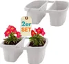 2er Set Blumenkasten Balkongeländer Beidseitig Balkon Produktbild-Vorschau 1