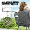 Outsunny Gartenstuhl 4er Set UV-beständige Gartenstühle mit Produktbild-Vorschau 5