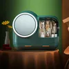 3 Farbe LED-Licht HD-Spiegel Kosmetikbox Kosmetikorganiser Produktbild-Vorschau 4