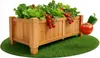 Coemo Hochbeet großes Kräuterbeet Holz mit Pflanzfolie 90 x Produktbild-Vorschau 1
