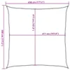 Voile d'ombrage gris clair 4,5x4,5 m 100% Polyester Oxford Voir les images du produit 10
