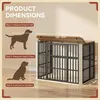 Hundekäfig Möbel, Hundebox Möbel, Mehrtür-Design, Weiß Produktbild-Vorschau 6