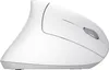 A white vertical ergonomic mouse is shown from the side against a white background. Produktbild-Vorschau