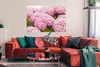 MuchoWow® Poster Busch - Blumen - Rosa - Hortensie 120x90 Produktbild-Vorschau 2