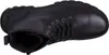 A top-down view of a black leather boot. Produktbild-Vorschau
