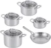 Ninja EverClad Set di 5 pezzi in acciaio inox, pentole per Anteprima dell’immagine prodotto 1