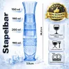 4 Trinkgläser Fisch Form Gläser Set Wassergläser Wasserglas Produktbild-Vorschau 2
