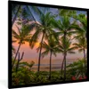 MuchoWow® Gerahmtes Poster Palme - Tropisch - Meer 40x40 cm Produktbild-Vorschau 1