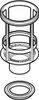 A technical drawing of a plumbing part. Anteprima dell’immagine prodotto