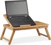 Relaxdays Höhenverstellbarer Laptoptisch fürs Bett, Bambus Produktbild-Vorschau 1