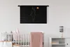 MuchoWow® Wandteppich Wandbehang Frau - Mond - Schwarz - Produktbild-Vorschau 2