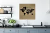 MuchoWow® Poster Weltkarte - Elefant - Braun 75x75 cm - Produktbild-Vorschau 3