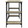 A product shot of a desk with shelves. Produktbild-Vorschau